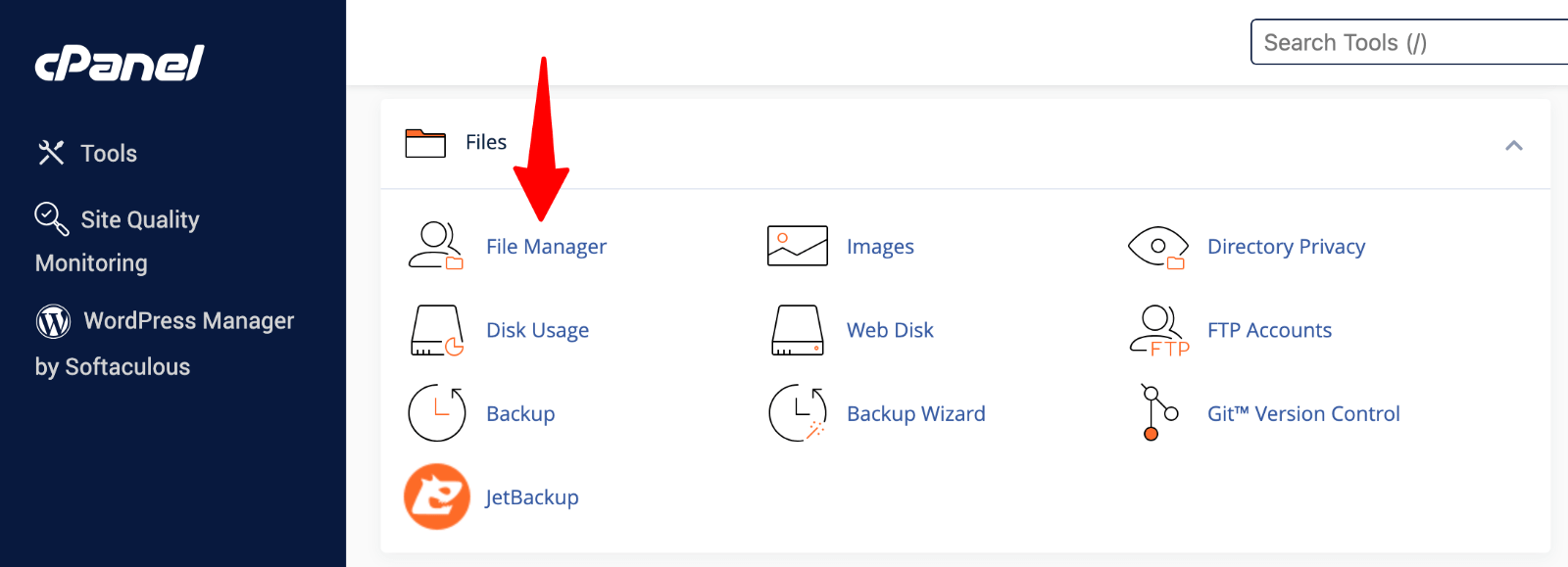 cPanel > File Manager