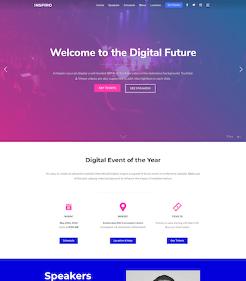 Events WordPress theme