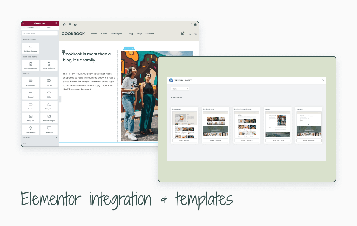 CookBook Elementor Integration