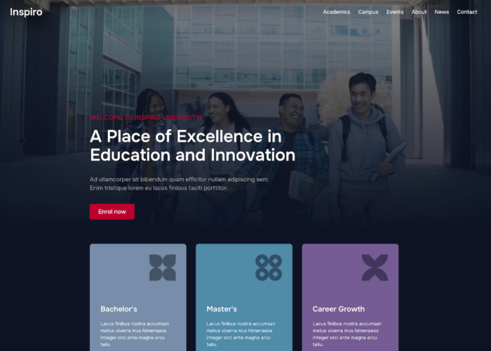 Inspiro - Education WordPress theme