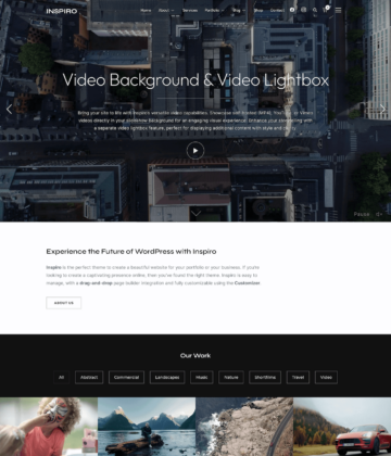 Inspiro Premium: WordPress Portfolio Theme