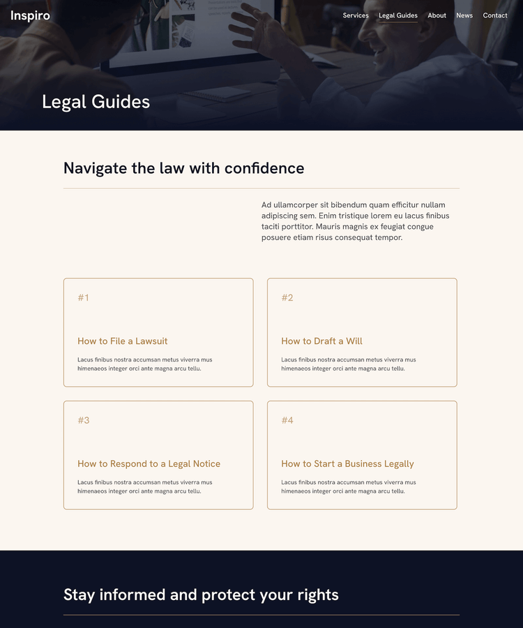 Legal page
