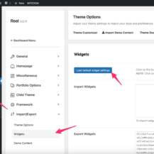 How to Import Default Widgets in a WPZOOM Theme