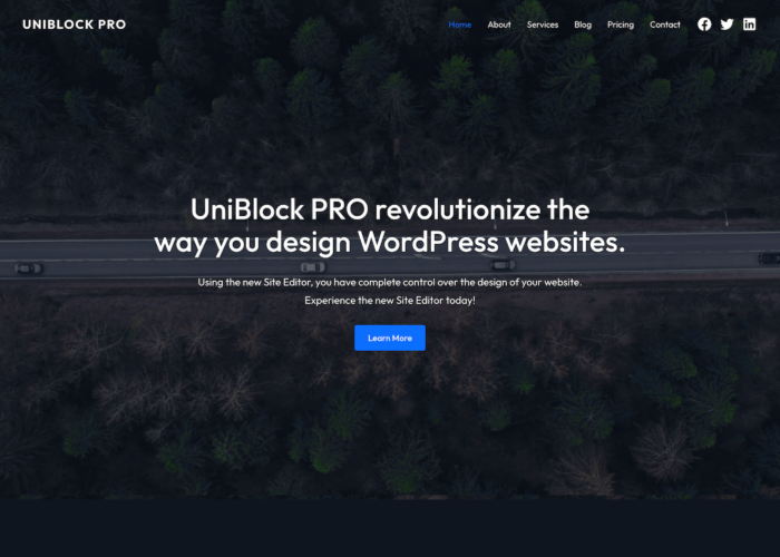 UniBlock PRO - Full Site Editing theme