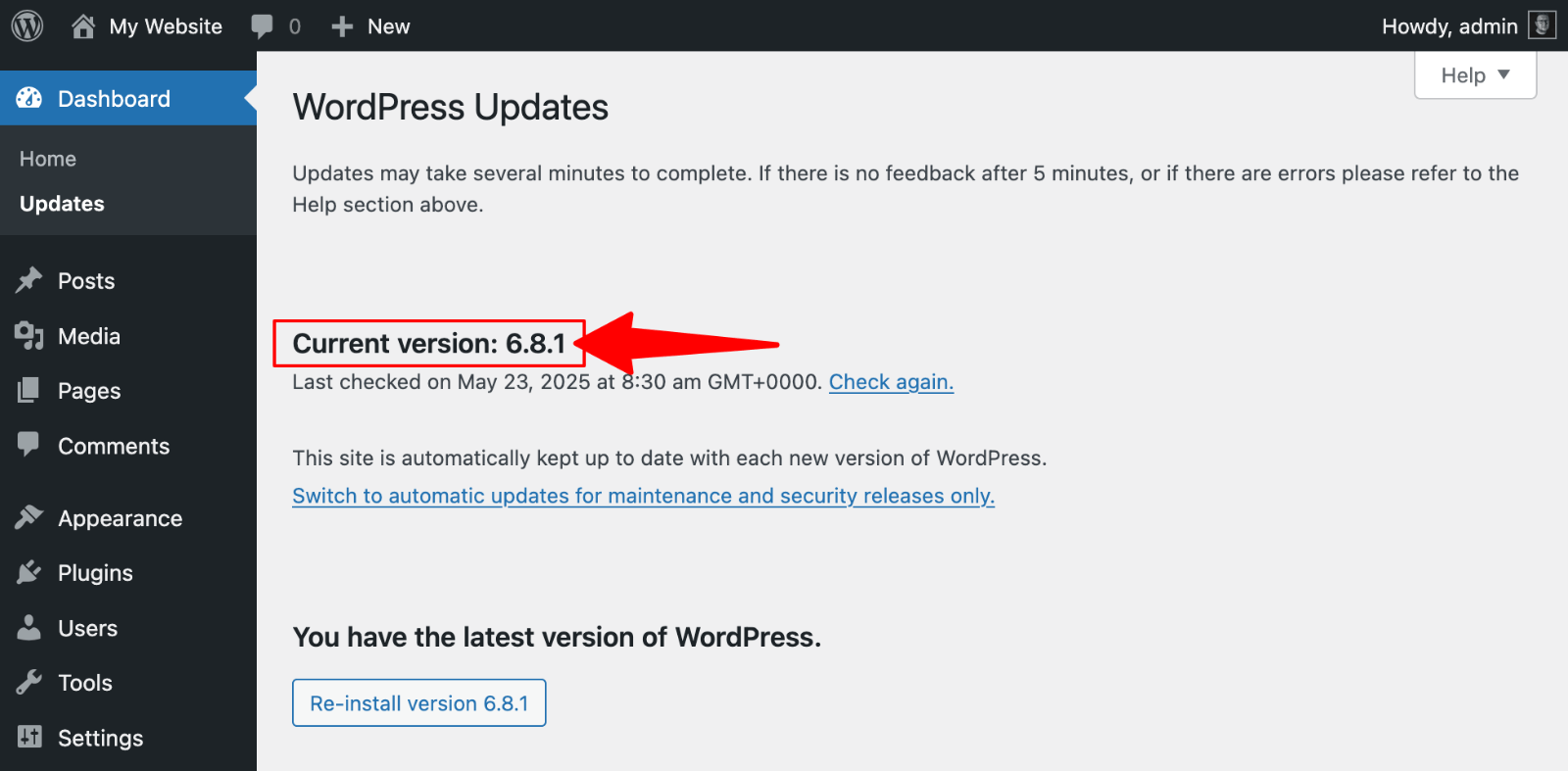 WordPress Updates